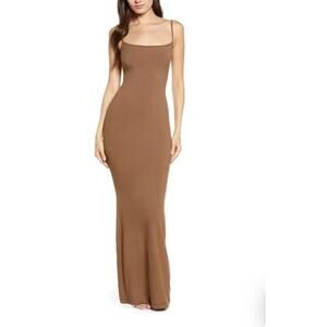 SKIMS Soft Lounge Long Slip Dress Oxide